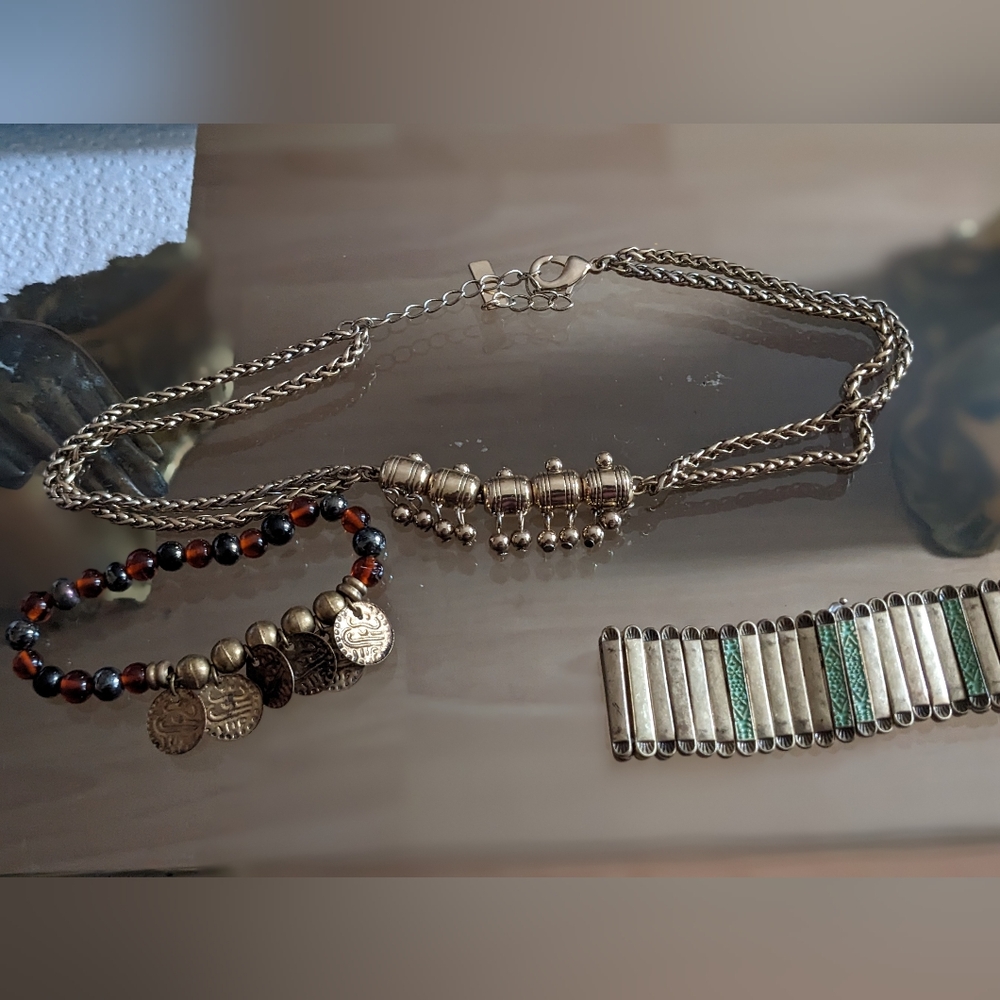 Bohemian Jewelry Set, Brands Lucky, With Jean Brass Jewelry